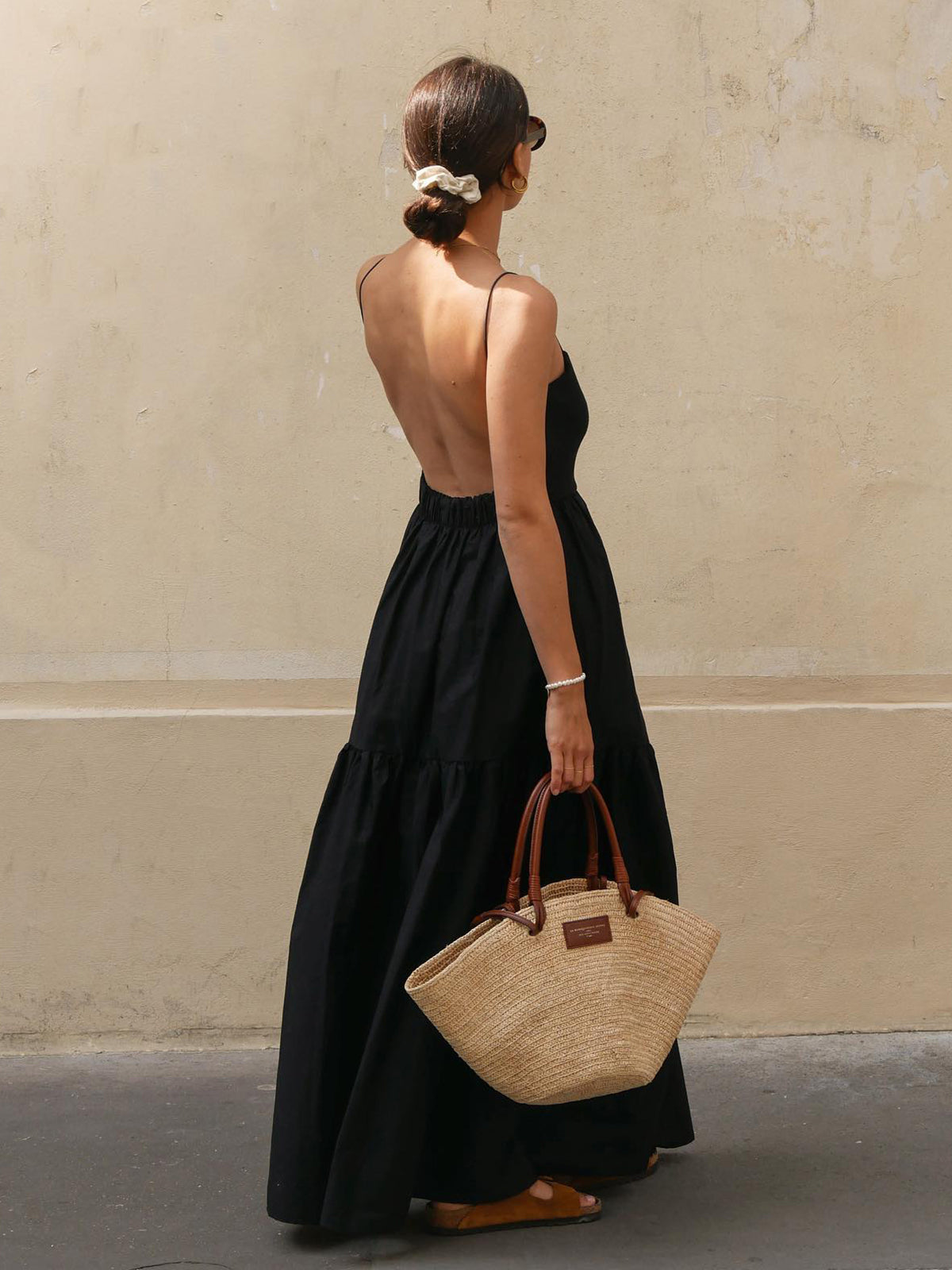 Open Back Spaghetti Strap Maxi
