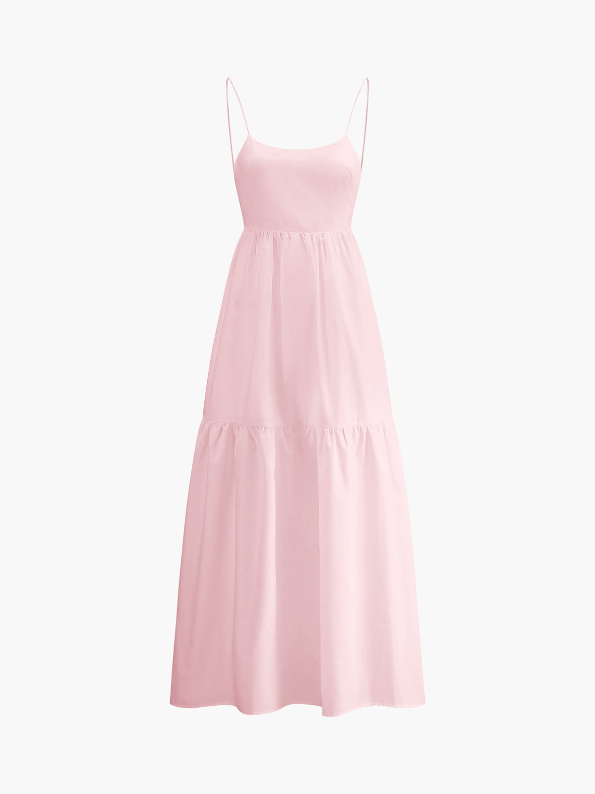 Open Back Spaghetti Strap Maxi
