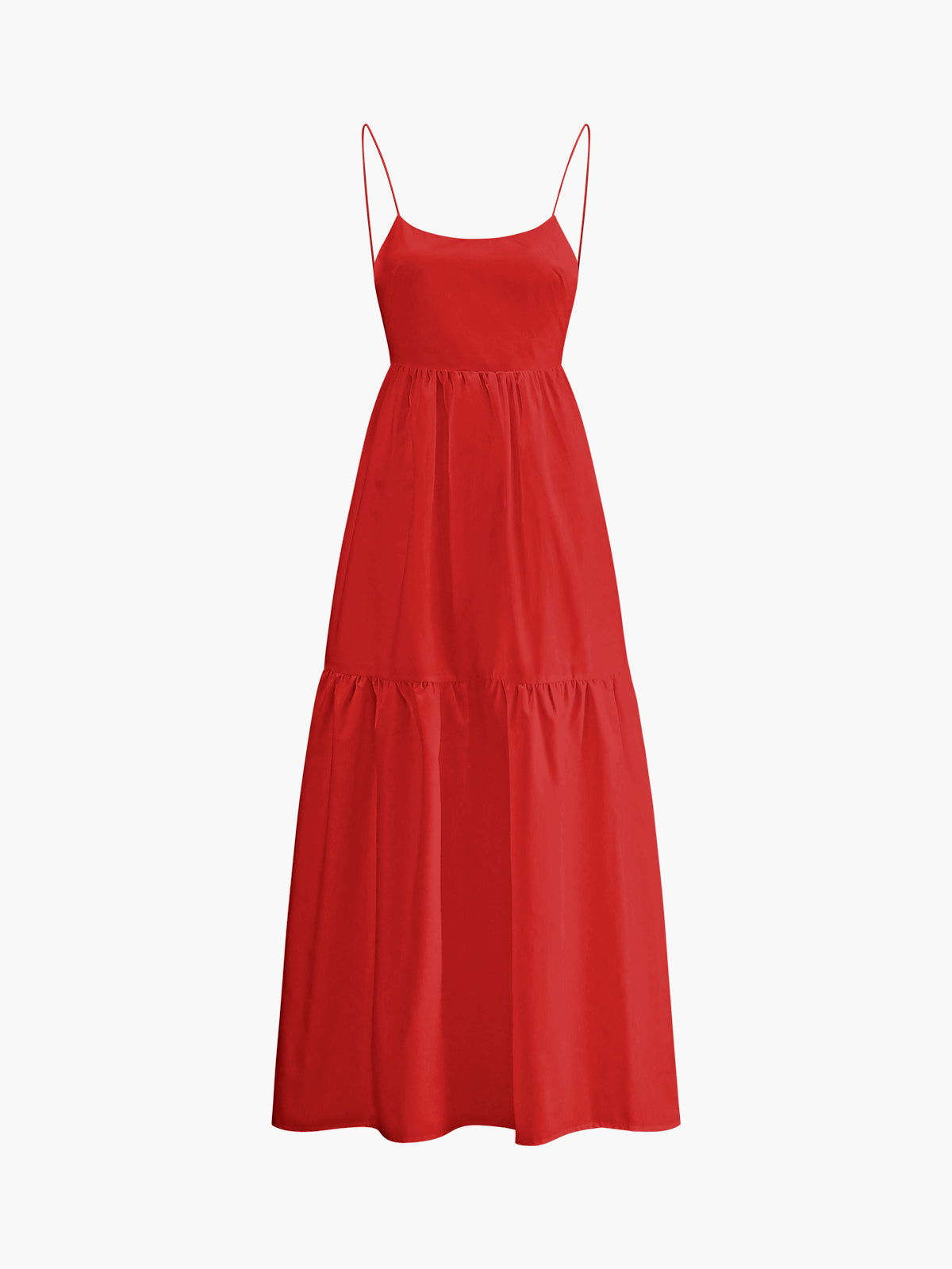 Open Back Spaghetti Strap Maxi