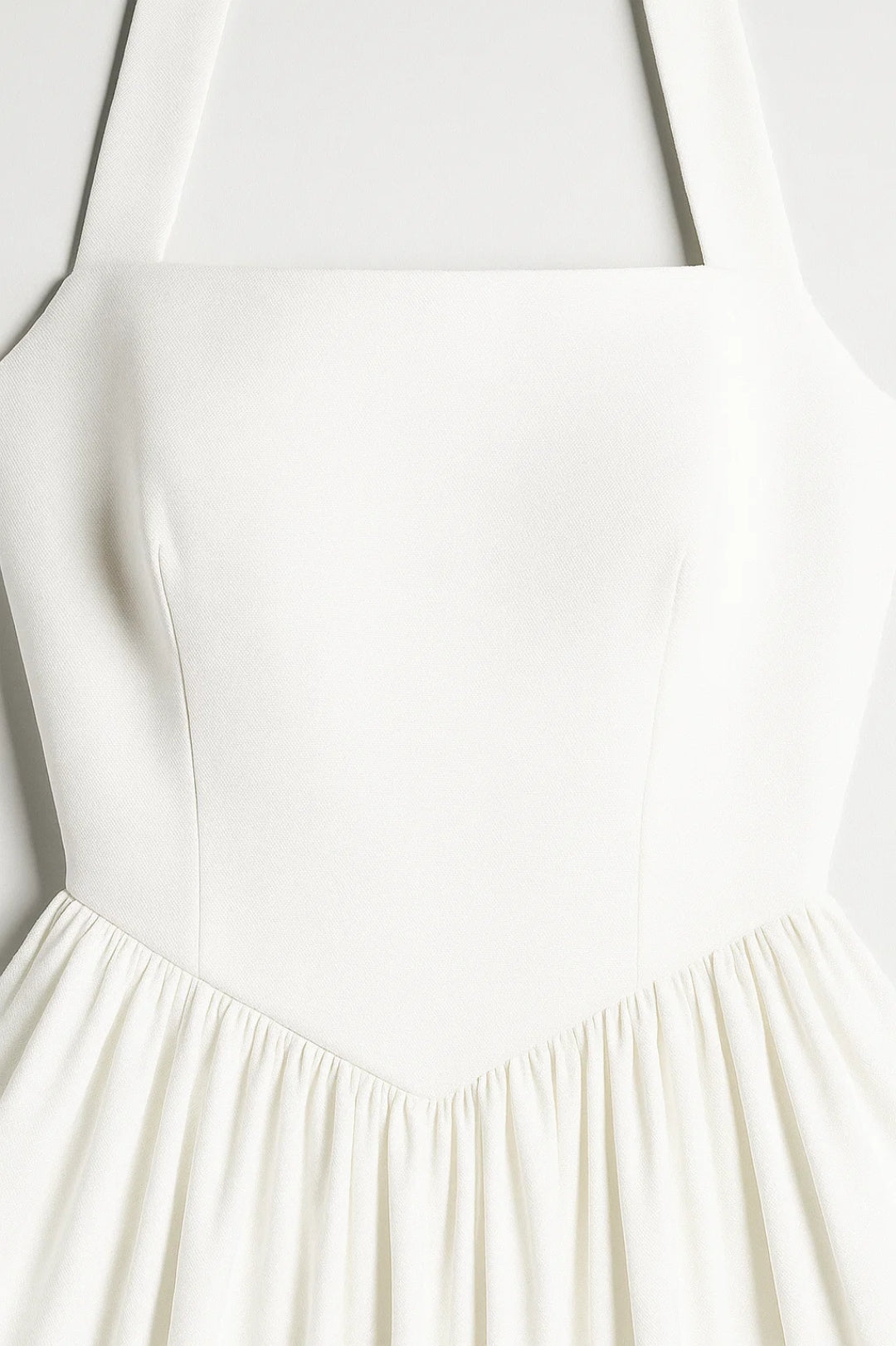 Halter Neck A-Line Midi Dress