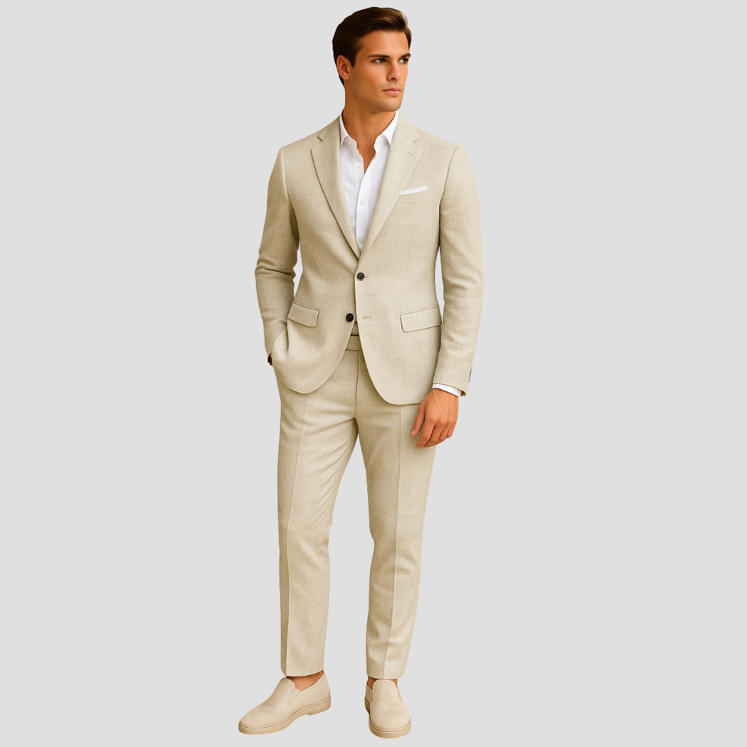 Men's Tapered Fit Two-Piece Suit