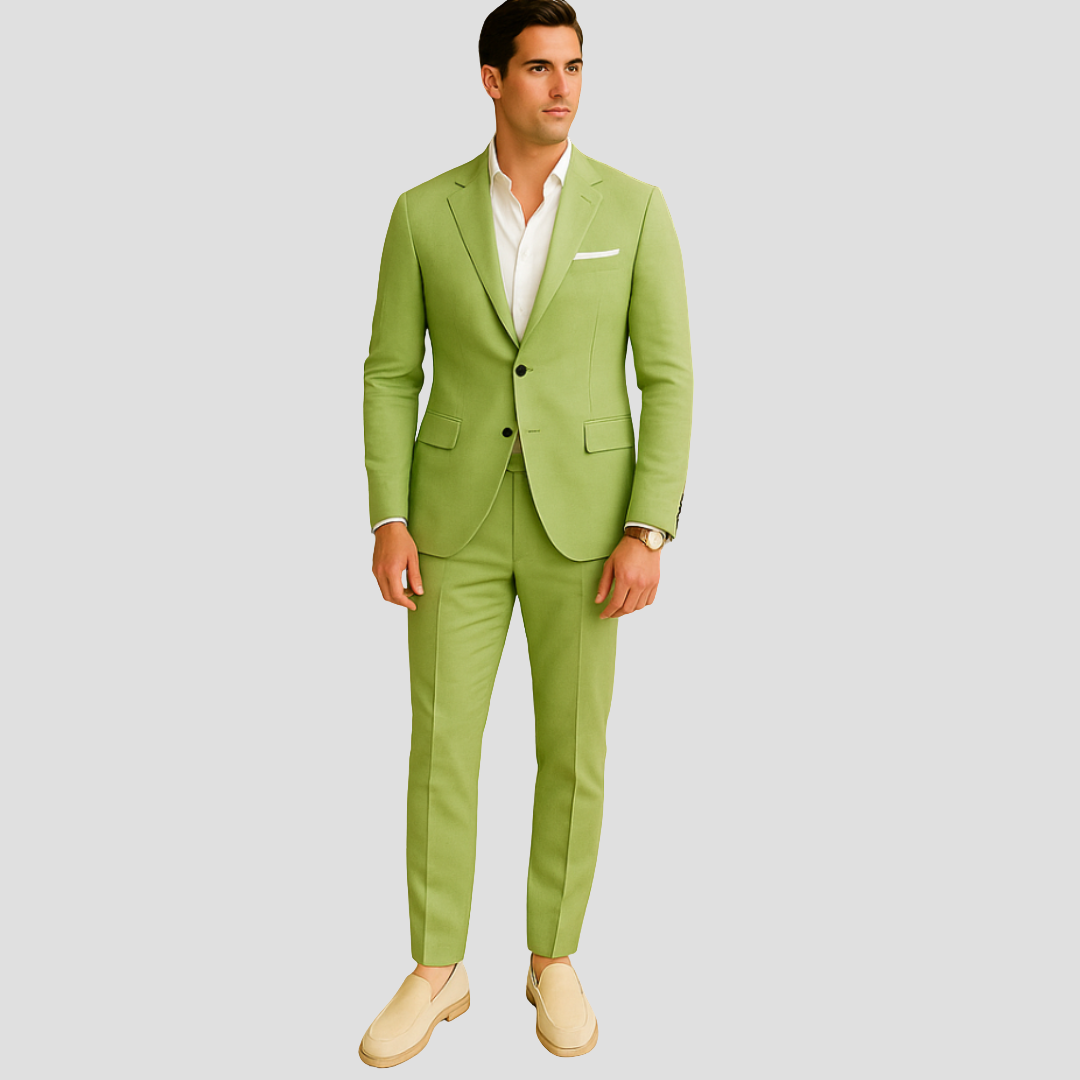 Men's Tapered Fit Two-Piece Suit