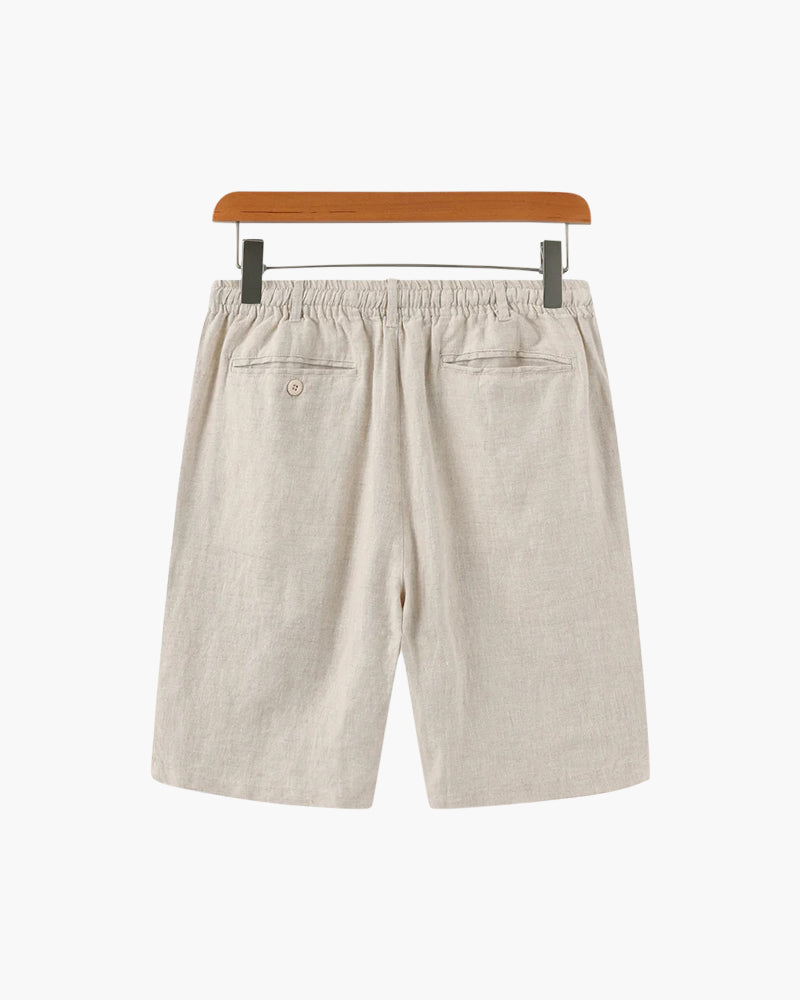 Men's Linen Blend Straight Shorts