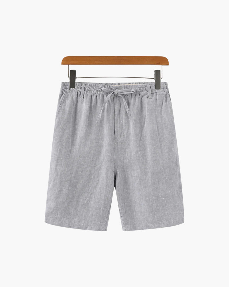 Men's Linen Blend Straight Shorts