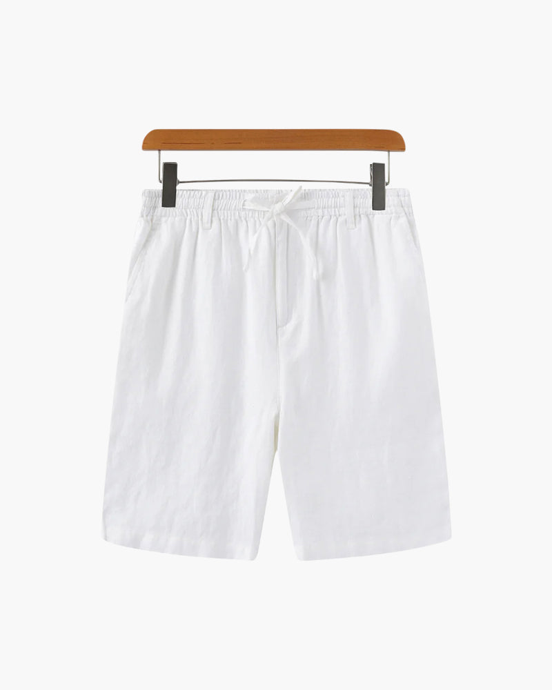 Men's Linen Blend Straight Shorts