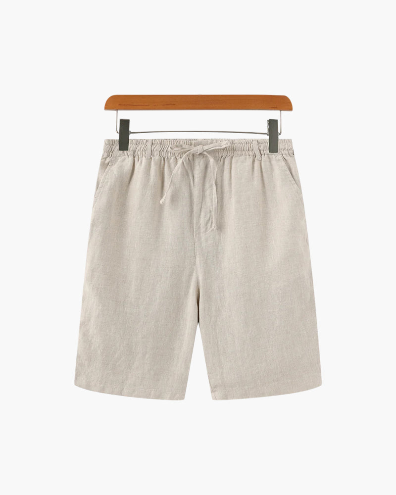 Men's Linen Blend Straight Shorts