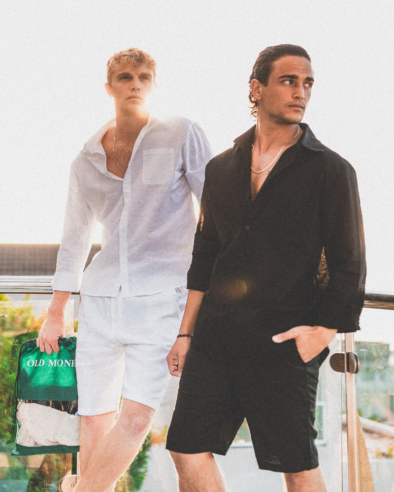 Men's Linen Blend Straight Shorts