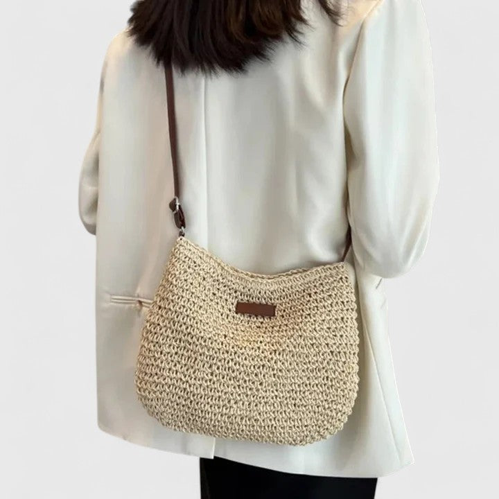 Woven Straw Crossbody Shoulder Bag