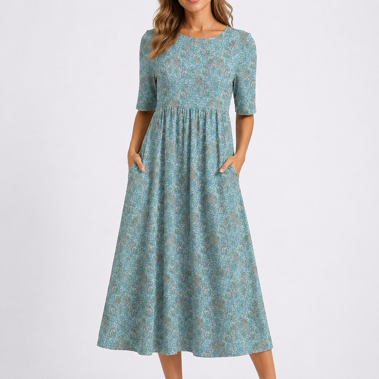 Floral Print Midi Dress