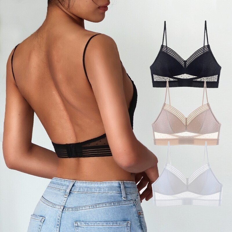 Women's Backless Bralette Wirefree Support