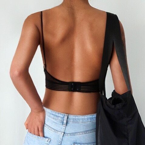 Women's Backless Bralette Wirefree Support