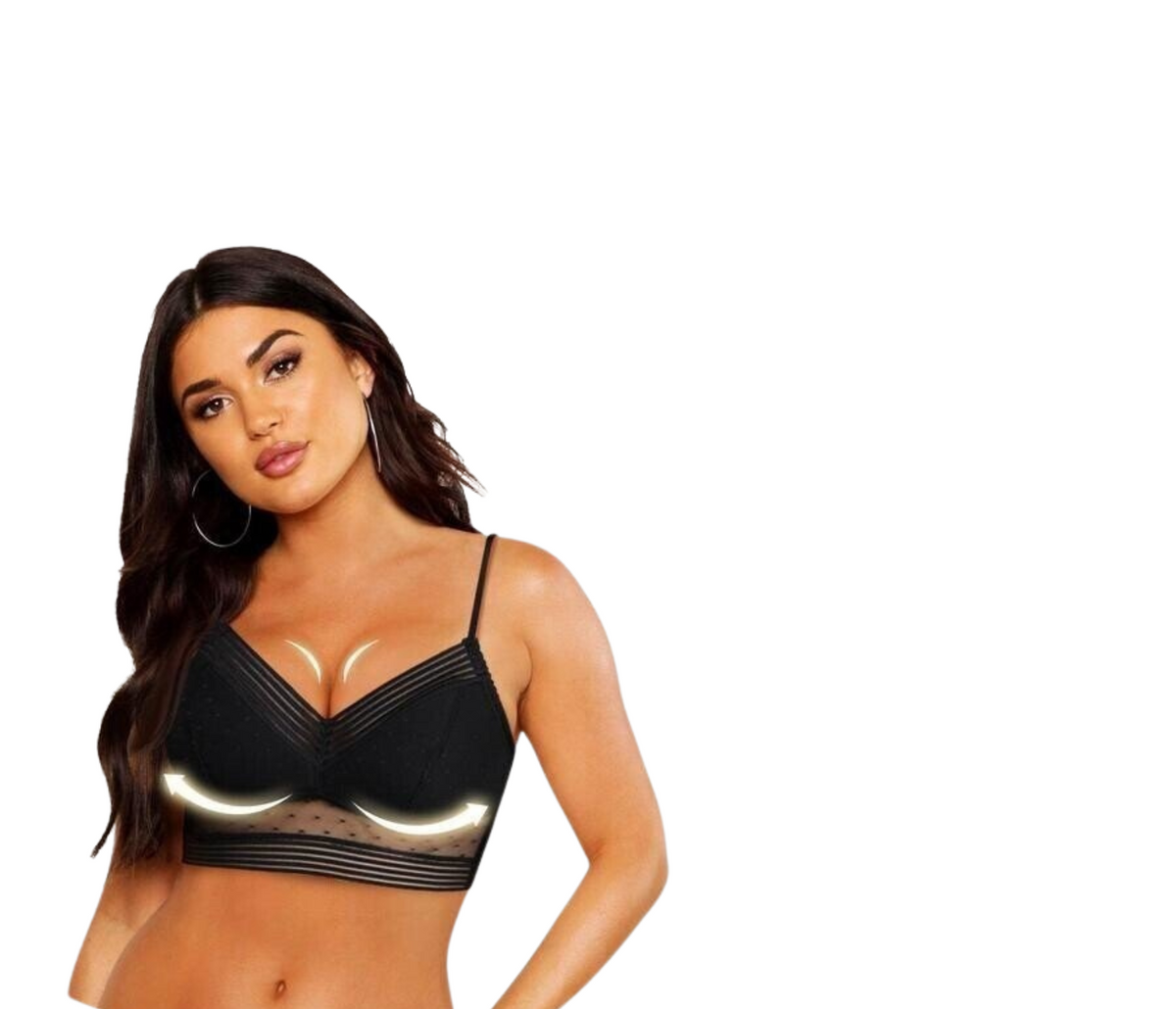 Women's Backless Bralette Wirefree Support