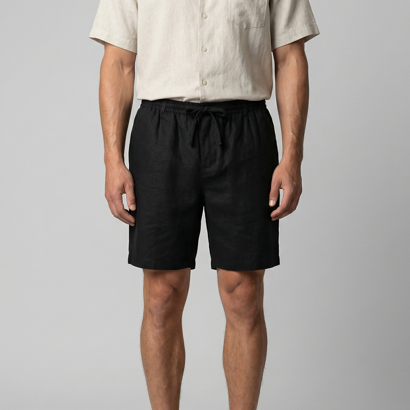 Men's Casual Relaxed Linen Shorts