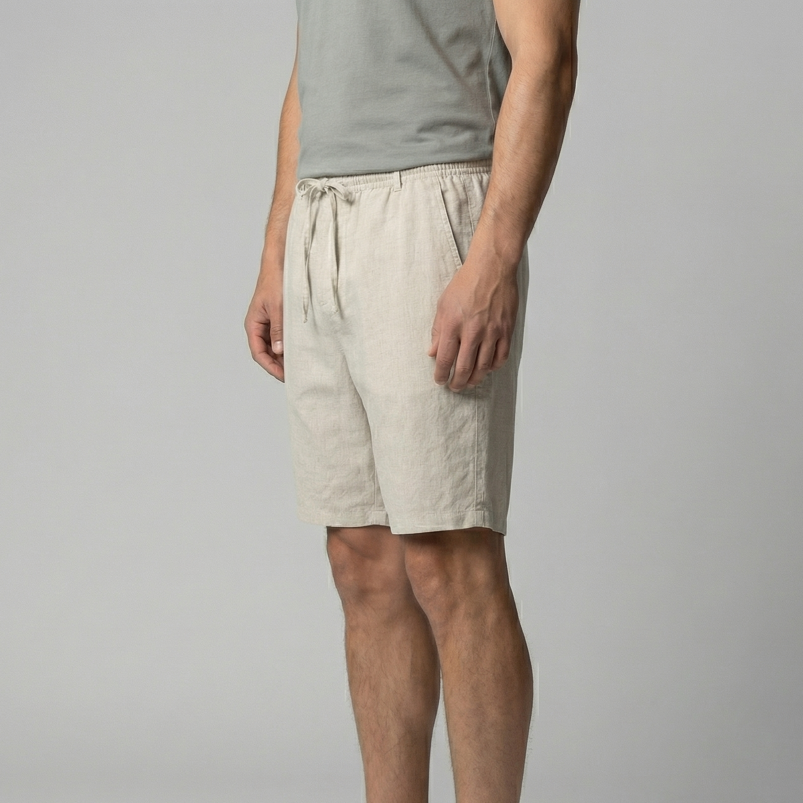 Men's Casual Relaxed Linen Shorts